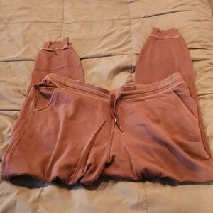 Old Navy Red Track Pants Relaxed Fit Elastic Waistband